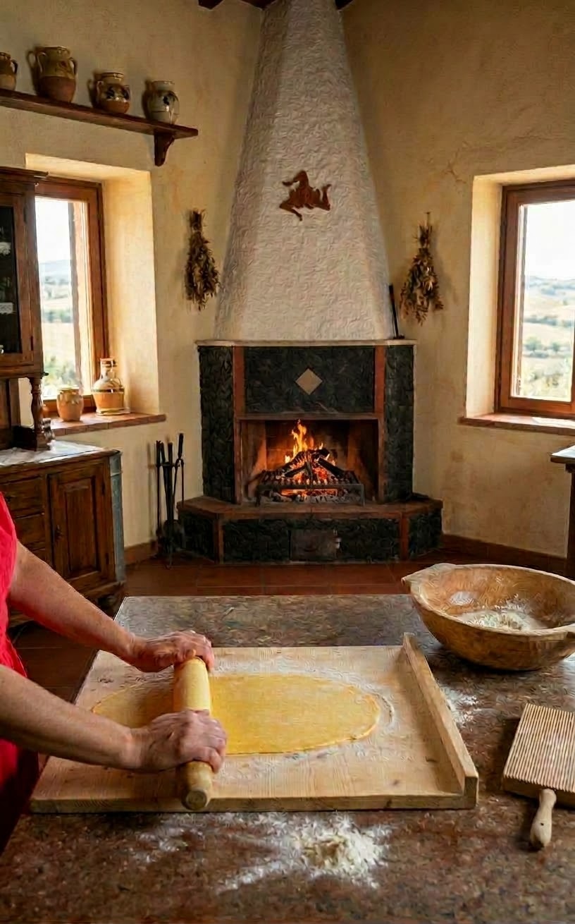 Pasta making cooking classs mount etna sicily